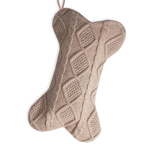 Weihnachtssocken - Knochenform Nikolausstiefel Deko,Weihnachtsstrumpf Deko, für Kamin Christmas Stockings für Feiertags Familien Party Dekor (A) von Generic