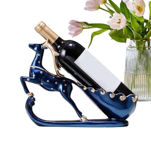 Weinflaschenhalter mit Rentier, Weinflaschenhalter mit Hirsch, Weinflaschenhalter mit Rentierstatue beim Ziehen eines Wagens, einzigartiger Harz-Weinständer für Decoraz Handwerk Weinflaschenhalter mit Rentier, Weinflaschenhalter mit Hirsch, Weinflaschenhalter mit Rentierstatue beim Ziehen eines Wagens, einzigartiger Harz-Weinständer für Decoraz Handwerk von Generic