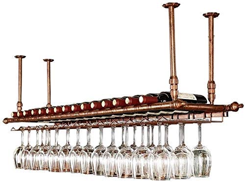 Weinflaschenhalter zur Wandmontage an der Decke höhenverstellbar Weinglashalter aus Eisen aus Metall Weinglashalter Weinglashalter Weinflaschenhalter zur Wandmontage an der Decke höhenverstellbar Weinglashalter aus Eisen aus Metall Weinglashalter Weinglashalter von Generic