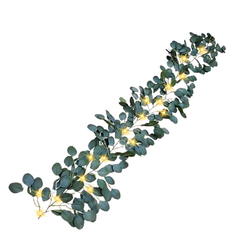 Weingirlande mit Lichtern | Sterngirlande Baum 1,8 m | 96 LEDs mit Timer, wasserdicht, künstlich, dekorativ | für Wohnzimmer, Garten, Schlafzimmer von Generic