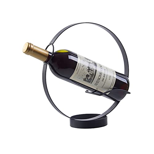 Weinregal Langlebige Heimdekoration Rundes Display-Rack Modernes leichtes Luxus-Kreativ-Weinflaschenregal fasst jeweils 1 Flasche Praktisch (Farbe: A) von Generic