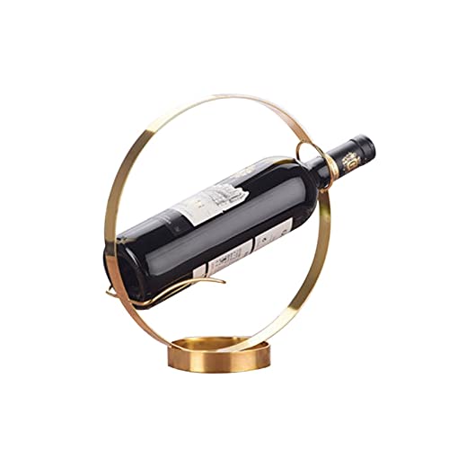 Weinregal Langlebiges Wohndekorations-Runddisplay-Gestell Modernes leichtes Luxus-Kreativ-Weinflaschenregal fasst jeweils 1 Flasche Praktisch (Farbe: B) von Generic
