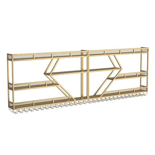 Weinregal Moderner wandmontierter Glashalter Bareinheit Schwebendes Regal mit LED-Lichtmetallflaschenhalter Wandmontiertes Barregal Multifunktionaler Weindisplay-Aufbewahrungshalter für Küch Weinregal Moderner wandmontierter Glashalter Bareinheit Schwebendes Regal mit LED-Lichtmetallflaschenhalter Wandmontiertes Barregal Multifunktionaler Weindisplay-Aufbewahrungshalter für Küch von Generic