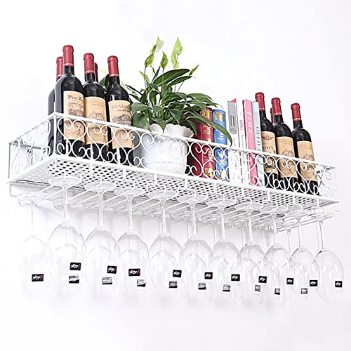 Weinregal Wand- und Glashalter Hängende Flaschen- und Glasregale Stielgläser Organizer Weinzubehör für Küche, Bar oder Zuhause Weinregal Wand- und Glashalter Hängende Flaschen- und Glasregale Stielgläser Organizer Weinzubehör für Küche, Bar oder Zuhause von Generic