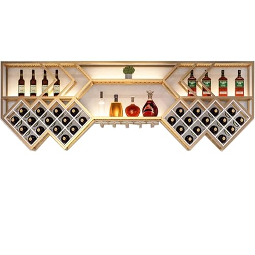 Weinregal Wandmontierter Flaschen- und Glashalter Metall Weinregal Wandmontiertes Weinregal Industrielles Spirituosenregal Weinhängendes Display-Rack Bareinheit Schwimmende Weinregale Eisens Weinregal Wandmontierter Flaschen- und Glashalter Metall Weinregal Wandmontiertes Weinregal Industrielles Spirituosenregal Weinhängendes Display-Rack Bareinheit Schwimmende Weinregale Eisens von Generic