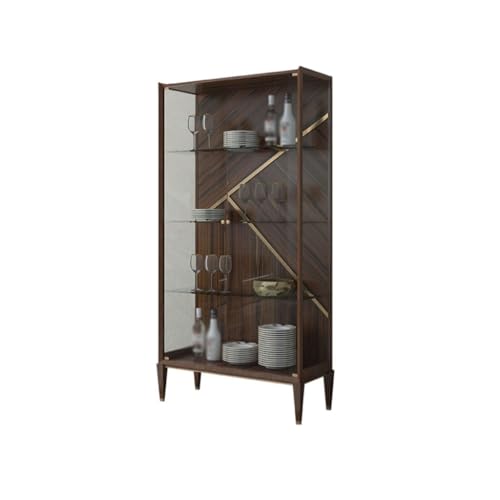 Weinständer Café Weinschrank Esszimmer Großer Weinschrank Wandmontage Glas Rotwein Schrank Haus Wohnzimmer Vitrine Barschrank Alkoholschrank von Generic