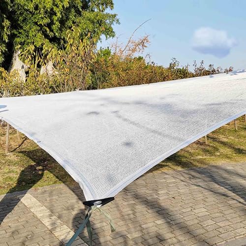 Weiß Hagelschutznetz Schattiernetz 3-poliges Schattierungsnetz Garten Sonnenschutz Sonnensegel 55% Shading Rate, Versiegelter Rand mit Ösen für Gewächshaus Garten 1x2.0m 2x2.0m 3x5.0m 4x5.0m(6x6.0 m) Weiß Hagelschutznetz Schattiernetz 3-poliges Schattierungsnetz Garten Sonnenschutz Sonnensegel 55% Shading Rate, Versiegelter Rand mit Ösen für Gewächshaus Garten 1x2.0m 2x2.0m 3x5.0m 4x5.0m(6x6.0 m) von Generic