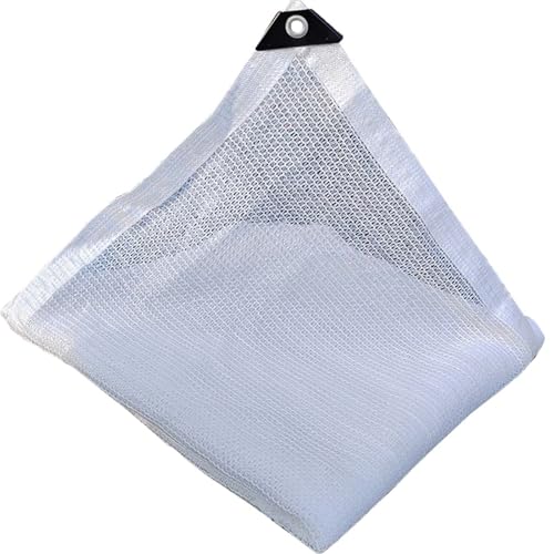 Weiß Schattierungsnetz Sonnenschutz Netz Garten Schattiernetz mit Ösen 50% Sichtschutz Zaunblende für Garten Pflanzenschutz Gewächshaus Außen 1.0x2.0 m, 2.0x2.0 m, 2.0x3.0 m, 4.0x5.0 m(4.0x4.0 m) von Generic