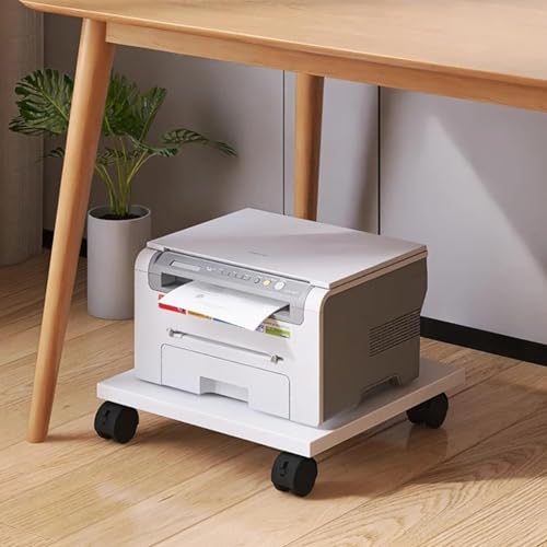 Weißer Druckerwagen Mit Rädern for Unter Den Schreibtisch, Kompakter Rollender Druckerständer, Niedriger Druckerständer Mit Rädern for Mini-3D-Drucker Weißer Druckerwagen Mit Rädern for Unter Den Schreibtisch, Kompakter Rollender Druckerständer, Niedriger Druckerständer Mit Rädern for Mini-3D-Drucker von Generic