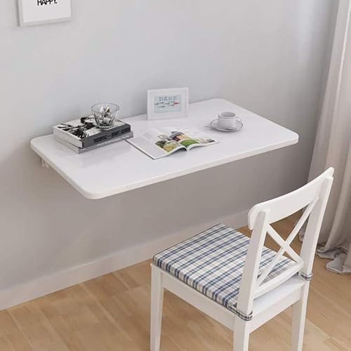 Weißer Kleiner Klapptisch Wandmontierter Drop-Leaf-Tisch Für Kleine Räume Kindertisch Aus Holz Home Office Tisch Arbeitsplatz Computertisch, LxW 27.5x19.5inch/70x50cm Weißer Kleiner Klapptisch Wandmontierter Drop-Leaf-Tisch Für Kleine Räume Kindertisch Aus Holz Home Office Tisch Arbeitsplatz Computertisch, LxW 27.5x19.5inch/70x50cm von Generic