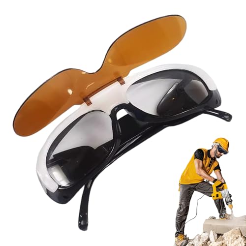 Welding Safety Glasses, Welding Glasses, Portable Welding Goggles for Men, Eye Protection Equipment, Anti Glare Protective Eyewear, Anti Scratch Lens For Grinding Plasma Cutting von Generic