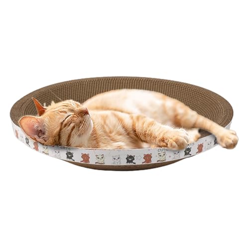 Wellenkratzer-Box, gewellt, oval | Cat Scratching Posts, Trainingsspielzeug nur für Katzen, Kätzchen, zum Schutz von Sofa, Boden, Vorhängen, Wellenkratzer-Box, gewellt, oval | Cat Scratching Posts, Trainingsspielzeug nur für Katzen, Kätzchen, zum Schutz von Sofa, Boden, Vorhängen, von Generic