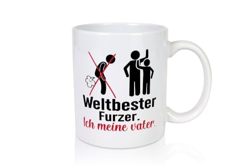 Weltbester Furzer | Bester Vater | Humor - Tasse Weiss - Kaffeetasse/Geschenk/Familie von Generic