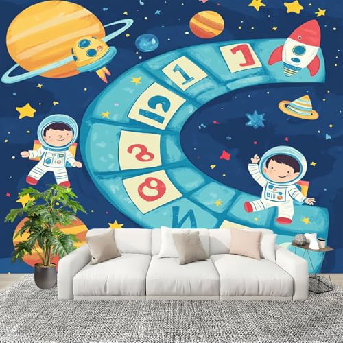 Weltraumthema FüR Kinder Vliestapete Panorama Poster Wanddeko 400x280 cm Blau Fototapete Staubdicht und pflegeleicht für Wohnzimmer Kinderzimmer Schlafzimmer Wand Fototapete Weltraumthema FüR Kinder Vliestapete Panorama Poster Wanddeko 400x280 cm Blau Fototapete Staubdicht und pflegeleicht für Wohnzimmer Kinderzimmer Schlafzimmer Wand Fototapete von Generic