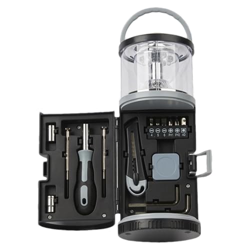 Werkzeug-Licht für Camping, Angellaterne, -Set, Camping-Werkzeug, Taschenlampe mit Schraubendreher, tragbare Lampe, Hardware-Werkzeug-Set für Männer, Familie, Freunde Werkzeug-Licht für Camping, Angellaterne, -Set, Camping-Werkzeug, Taschenlampe mit Schraubendreher, tragbare Lampe, Hardware-Werkzeug-Set für Männer, Familie, Freunde von Generic