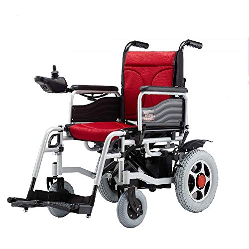 Wheelchairs for Adults, Rollstuhl Elektrorollstuhl - Elektrorollstuhl faltbar zusammenklappbar für ältere Menschen mit B von Generic