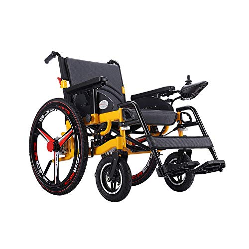 Wheelchairs for Adults, Rollstuhl Elektrorollstuhl faltbar zusammenklappbares Licht Old Man Scooter Voll liegend Smart B von Generic