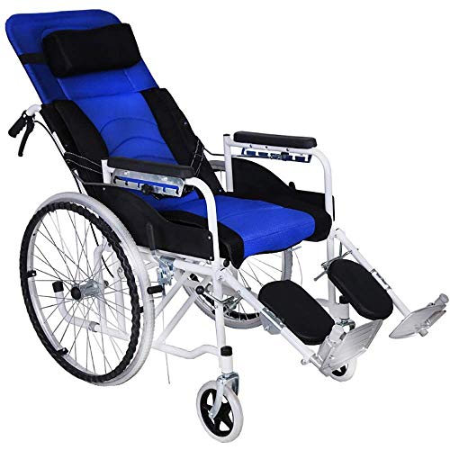 Wheelchairs for Adults, Rollstuhl Rollstuhl Komfortabel und atmungsaktiv Multifunktions-Klapp-Vollliegend Abnehmbarer tr Wheelchairs for Adults, Rollstuhl Rollstuhl Komfortabel und atmungsaktiv Multifunktions-Klapp-Vollliegend Abnehmbarer tr von Generic