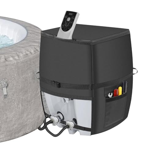 Whirlpools für den Außenbereich – isolierte Spa-Pumpenabdeckung | Whirlpool | Abdeckung der externen Spaheater Pumpe | Stoffschutz Reißverschluss aus Aluminium für Folie Whirlpools für den Außenbereich – isolierte Spa-Pumpenabdeckung | Whirlpool | Abdeckung der externen Spaheater Pumpe | Stoffschutz Reißverschluss aus Aluminium für Folie von Generic