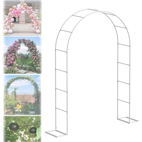 White Metal Garden Arch Pergola Arbor for Climbing Plants - 350 cm x 220 cm Outdoor Archway for Roses, Vines, And Backyard Patio Decor White Metal Garden Arch Pergola Arbor for Climbing Plants - 350 cm x 220 cm Outdoor Archway for Roses, Vines, And Backyard Patio Decor von Generic
