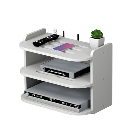 WiFi Router Shelf | Wall Mount Router Shelf | Multi-Layer TV Set-top Box Stand with No Drill | Wireless Router Heat Dissipation Rack for Living Room, Bedroom, Remote Control Storage WiFi Router Shelf | Wall Mount Router Shelf | Multi-Layer TV Set-top Box Stand with No Drill | Wireless Router Heat Dissipation Rack for Living Room, Bedroom, Remote Control Storage von Generic