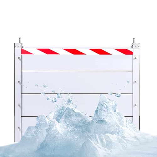 Wiederverwendbare Hochwasserbarriere 111–120 Cm Robuste Wasserrückhalteplatte Für Garage Keller, Haustür, Einfahrt(Inside,112 * 80cm) von Generic