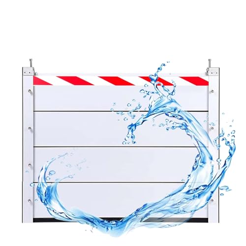 Wiederverwendbare Hochwasserbarriere Für Den Außenbereich 281–290 Cm Aluminium-Hochwasserschutzplatte(Inside,283 * 60cm) von Generic