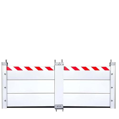 Wiederverwendbare Hochwassersperre Für Den Außenbereich 181–190 Cm Wasserrückhalteplatte Aus Aluminium Abnehmbare Temporäre Dämme Für Haus/Lager/Garage(Outside,181 * 80cm) von Generic