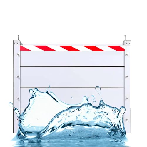 Wiederverwendbare Hochwassersperre Für Den Außenbereich 211–220 Cm Abnehmbare Temporäre Dämme Aus Aluminium(Outside,219 * 60cm) von Generic