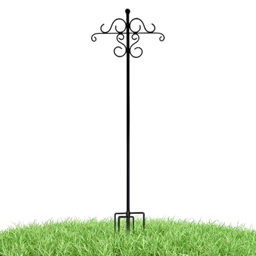 Wildlife Feeder Pole - Vogel -Fütterungsstation, Verstellbarer Gartenständer | Hochleistungssteuer im Freien für den Hof Rasen Terrasse Dekorative Laternen Suet Korb Pflanzer Vogelbeobachter S von Generic