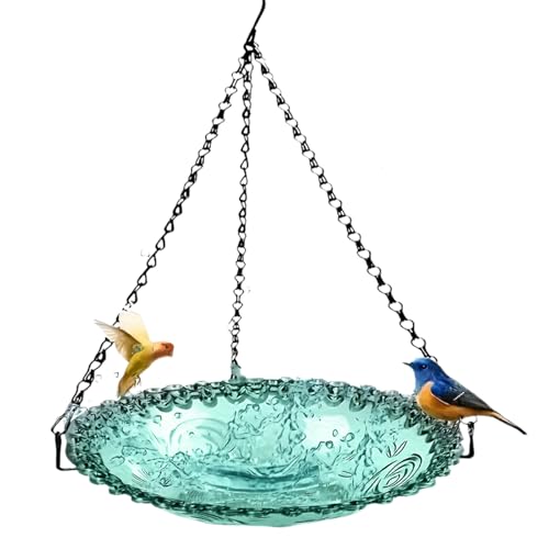 Wildvögel-Ordner – Gartendekorationen im Freien, hängende Vogelsamenspender | Vogelbadschale montiert, Geländer-Vogelbeeren, dekorative Wasserschale für Gösse Wildvögel-Ordner – Gartendekorationen im Freien, hängende Vogelsamenspender | Vogelbadschale montiert, Geländer-Vogelbeeren, dekorative Wasserschale für Gösse von Generic