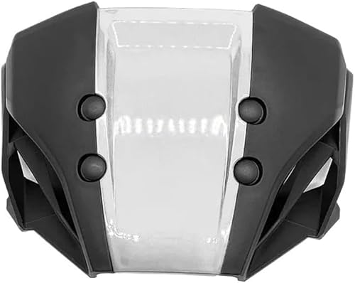 Windschutzscheibenverlängerung Motorrad Frontscheibe Windschild Für Cb1000r Cb 1000r Cb650r Cb 650r Windschutzscheibe Deflektor, B Silver von Generic