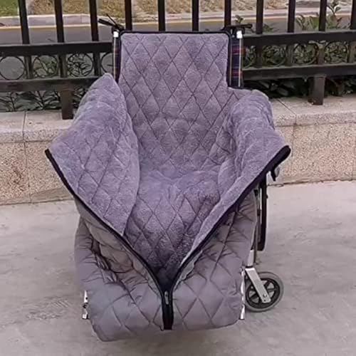 Winter Thicken Rollstuhlwärmer Decke, Winddichtes Fleece Gefüttert Kuschelige Beinabdeckung Mit Reißverschluss Für Beinunterkörper Warm Für ältere Patienten Und Behinderte, Grey Winter Thicken Rollstuhlwärmer Decke, Winddichtes Fleece Gefüttert Kuschelige Beinabdeckung Mit Reißverschluss Für Beinunterkörper Warm Für ältere Patienten Und Behinderte, Grey von Generic