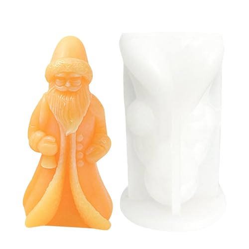 Winter-Weihnachtsmann-Statuenform - Epoxidharz-Gussform, Weihnachtsmann-Schnitzformform| Weihnachtsmann-Charakter Eisform zum Basteln Winter-Weihnachtsmann-Statuenform - Epoxidharz-Gussform, Weihnachtsmann-Schnitzformform| Weihnachtsmann-Charakter Eisform zum Basteln von Generic
