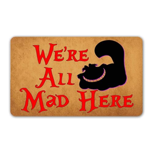 Wir Sind Alle Verrückt Hier Eingangsbereich Sauberlaufmatte Waschmaschinenfest Teppich rutschfest Läufer Flur Für Außentüren Garten Außen 40 X 60Cm Wir Sind Alle Verrückt Hier Eingangsbereich Sauberlaufmatte Waschmaschinenfest Teppich rutschfest Läufer Flur Für Außentüren Garten Außen 40 X 60Cm von Generic