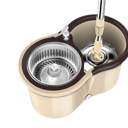 Wischmopp mit Behälter – Besen mit Wascheimer, Mopp-Werkzeug und Eimer | Set Eimer und Eimer 360 Grad drehbar, Set Reinigungseimer für Unternehmen zu Hause Wischmopp mit Behälter – Besen mit Wascheimer, Mopp-Werkzeug und Eimer | Set Eimer und Eimer 360 Grad drehbar, Set Reinigungseimer für Unternehmen zu Hause von Generic