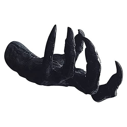 Witch's Hand Deko Halloween Harz Hand Statue Requisiten Teufelshand Monster Hand Skulptur Wandbehang Retro Wandkunst Hängendes Fantasy Decoration von Generic