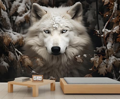 Wolf Wandbild Winter Schnee Wandbild Tapete Blatt Tapete Natur Wildlife Wandpapier für Mädchen Schlafzimmer Wandbilder Wohnzimmer Gemälde Poster 500X300cm Wolf Wandbild Winter Schnee Wandbild Tapete Blatt Tapete Natur Wildlife Wandpapier für Mädchen Schlafzimmer Wandbilder Wohnzimmer Gemälde Poster 500X300cm von Generic