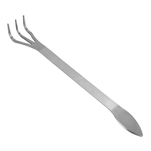 Wurzelharke Für Bonsai, Bonsai-Rechen, Leicht, Wurzelrechen aus Edelstahl, 3 Zinken, Lockert Den Boden, Bonsai-Baum-Werkzeuge Mit Ergonomischem Griff Für Gartenpflanzen, Rasen-Gartenwerkzeug Zum Jäten Wurzelharke Für Bonsai, Bonsai-Rechen, Leicht, Wurzelrechen aus Edelstahl, 3 Zinken, Lockert Den Boden, Bonsai-Baum-Werkzeuge Mit Ergonomischem Griff Für Gartenpflanzen, Rasen-Gartenwerkzeug Zum Jäten von Generic