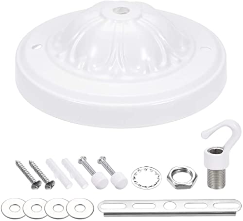 XYWHPGV Deckenbaldachin-Kit Pendelleuchte Plattensockel mit Haken Lampenbefestigungen 5-1/8 Zoll 130mm Weiß 3 Stück(62331 c6722 ddc1e 5fadc baf67 3ad8f von Generic