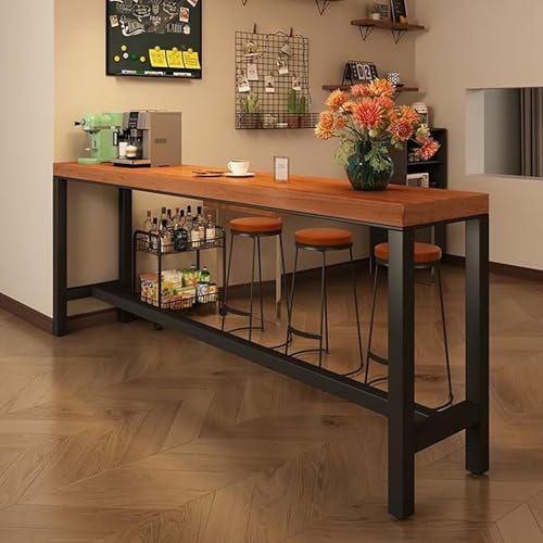 Yellow Pear High Bar TableStylish Breakfast Bar for Kitchen & Living Room Tall Dining Table Modern Bar Table Perfect for Entertaining & SpaceSaving Solutions von Generic