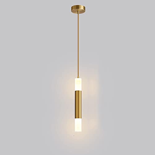 ZBZFGE Moderne minimalistische LED-Kronleuchter, Metall, Bedside Luxury – TV-Hintergrund, kleine Decke, hängend, Gold / Schwarz, warm, moderne Wandleuchte, zum Aufhängen von Generic