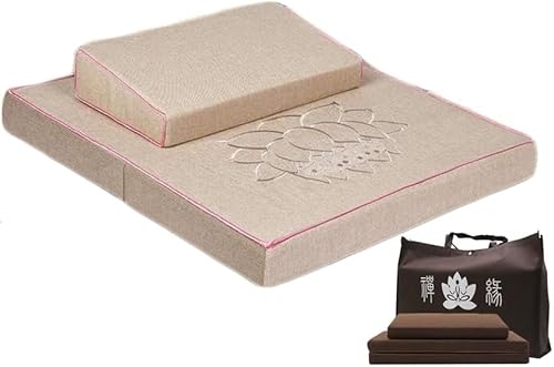 Zafu Zabuto Meditatio Set Cosistig Von Zafu Meditatio Cushio Ad Zabuto Matte Für Sittig Meditatio Ad Yoga Mit Abnehmbarem Reißverschluss, Light pink, 70 * 70cm Zafu Zabuto Meditatio Set Cosistig Von Zafu Meditatio Cushio Ad Zabuto Matte Für Sittig Meditatio Ad Yoga Mit Abnehmbarem Reißverschluss, Light pink, 70 * 70cm von Generic
