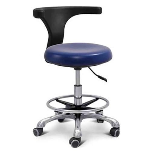 Zahnarztstuhl Medizinischer Hocker Zahnarzthelfer Hocker 360° drehbare Armlehne PU-Leder Sattelhocker Salonstuhl höhenverstellbar von Generic