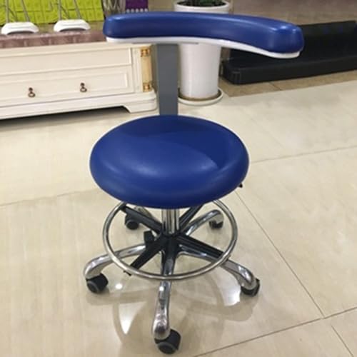 Zahnarztstuhl Medizinischer Hocker Zahnarzthelfer Hocker 360° drehbare Armlehne PU-Leder Sattelhocker Salonstuhl höhenverstellbar von Generic