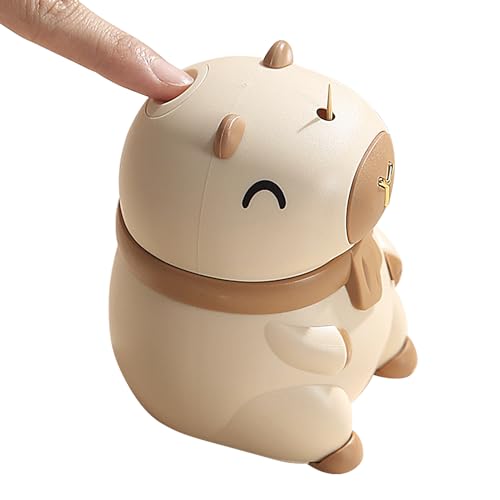 Zahnstocherhalter – Zahnstocher-Spender | Zahnstocher-Organizer Aufbewahrungsbox | Zahnstocherspender | Zahnseide-Stick-Spender | Dekorativer automatischer intelligenter Organizer Eimer Glas Capybara Zahnstocherhalter – Zahnstocher-Spender | Zahnstocher-Organizer Aufbewahrungsbox | Zahnstocherspender | Zahnseide-Stick-Spender | Dekorativer automatischer intelligenter Organizer Eimer Glas Capybara von Generic