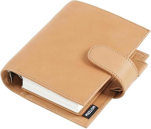 Zbdp 2.0 Ringe Planer A7 Notizbuch Agenda Organizer Tagebuch Journal, Apricot von Generic
