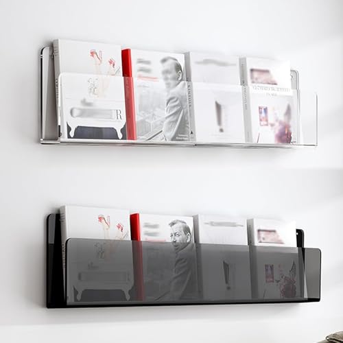 Zeitschriftenständer 2-stufiger Zeitschriftenständer, Klarer Acryl-broschürenhalter, Hängendes Bücherregal, Wandhalterung Für Dokumentenaufbewahrung Für Kirche, Portfolio 2, L - 120cm/47.2in Zeitschriftenständer 2-stufiger Zeitschriftenständer, Klarer Acryl-broschürenhalter, Hängendes Bücherregal, Wandhalterung Für Dokumentenaufbewahrung Für Kirche, Portfolio 2, L - 120cm/47.2in von Generic