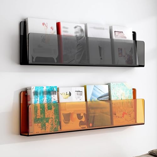 Zeitschriftenständer 2-stufiger Zeitschriftenständer, Klarer Acryl-broschürenhalter, Hängendes Bücherregal, Wandhalterung Für Dokumentenaufbewahrung Für Kirche, Portfolio 6, L - 120cm/47.2in Zeitschriftenständer 2-stufiger Zeitschriftenständer, Klarer Acryl-broschürenhalter, Hängendes Bücherregal, Wandhalterung Für Dokumentenaufbewahrung Für Kirche, Portfolio 6, L - 120cm/47.2in von Generic