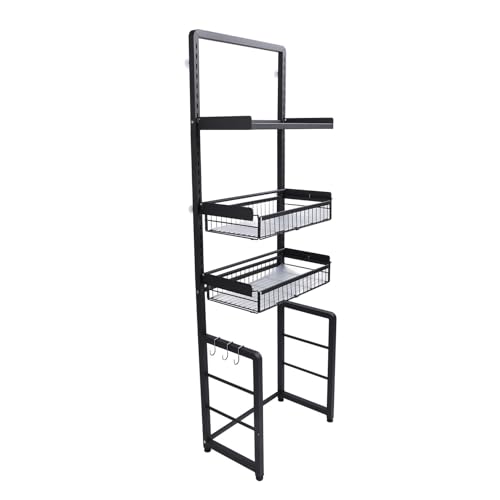 Ziehen Sie den Toilettenorganisator EIN. (Black) von Generic